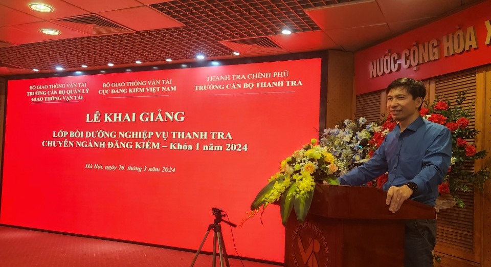 Khai giảng lớp Bồi dưỡng nghiệp vụ Thanh tra viên chuyên ngành Khóa 01 năm 2024