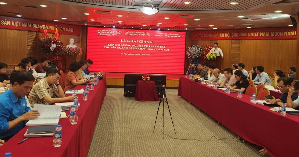 Khai giảng lớp Bồi dưỡng nghiệp vụ Thanh tra viên chuyên ngành Khóa 01 năm 2024