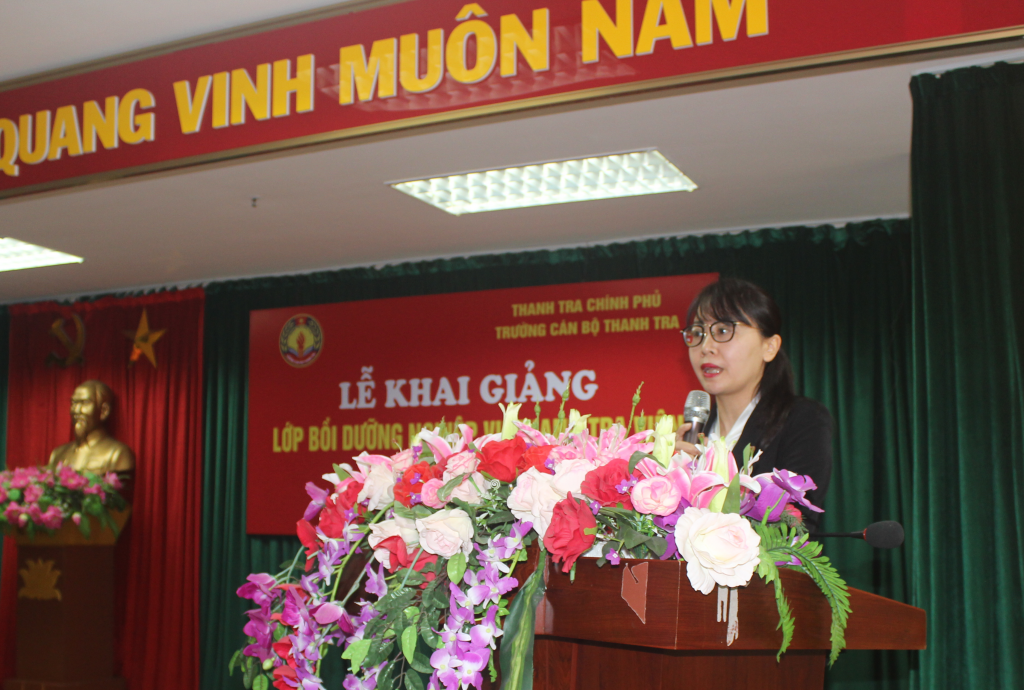 Khai giảng Lớp Bồi dưỡng nghiệp vụ Thanh tra viên Khóa 01 năm 2024 tại Trường Cán bộ Thanh tra cho hơn 150 công chức thanh tra bộ, ngành và các tỉnh phía Bắc