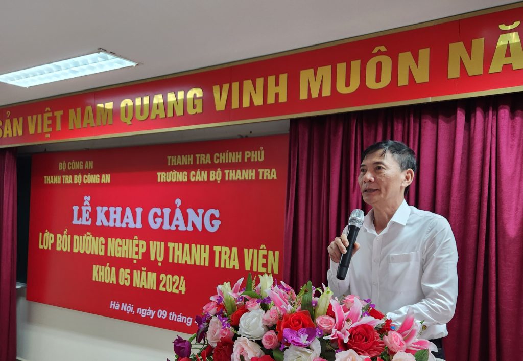 Khai giảng Lớp Bồi dưỡng nghiệp vụ Thanh tra viên Khóa 05 năm 2024