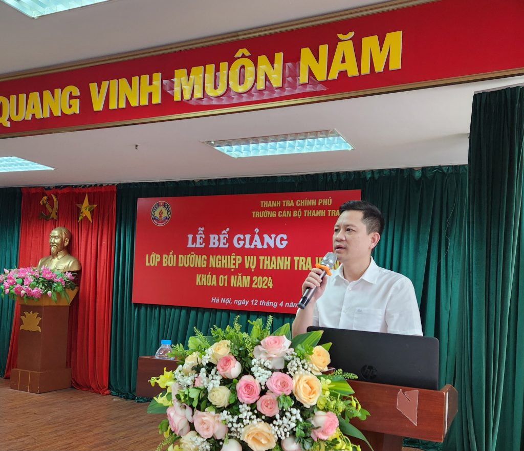 Bế giảng lớp Bồi dưỡng nghiệp vụ Thanh tra viên Khóa 01 năm 2024