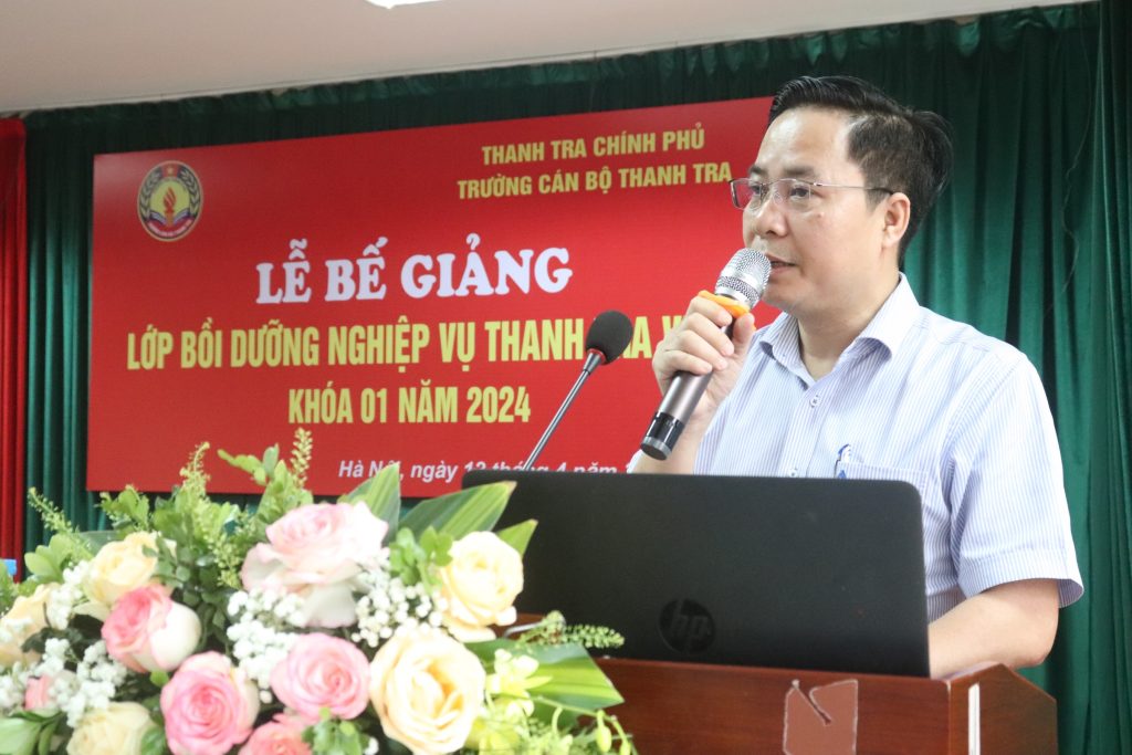 Bế giảng lớp Bồi dưỡng nghiệp vụ Thanh tra viên Khóa 01 năm 2024