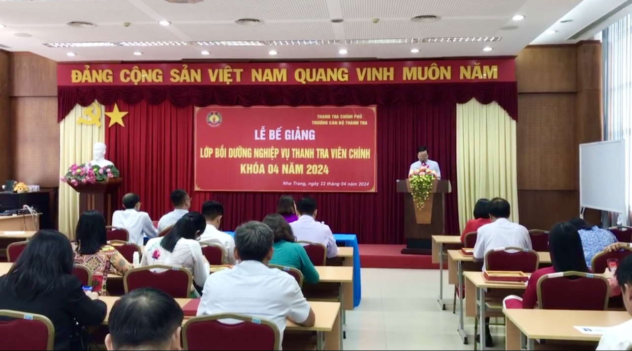 Bế giảng Lớp Bồi dưỡng nghiệp vụ Thanh tra viên chính Khóa 04 năm 2024