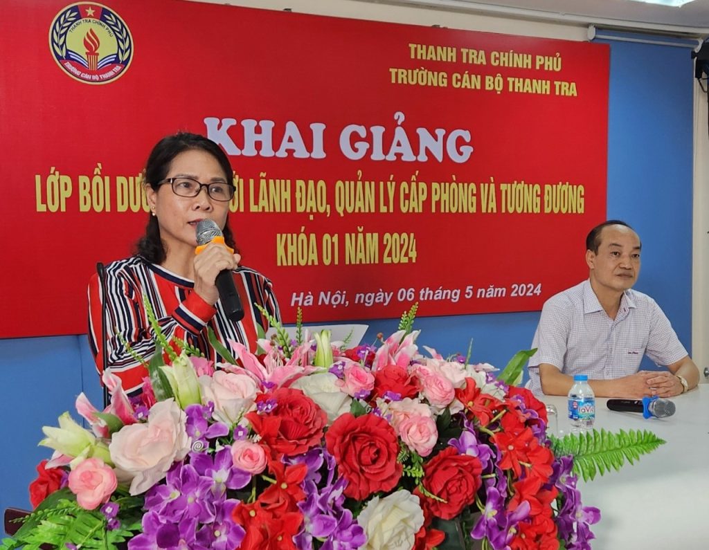 Khai giảng lớp Bồi dưỡng đối với lãnh đạo, quản lý cấp phòng và tương đương khóa 01 năm 2024