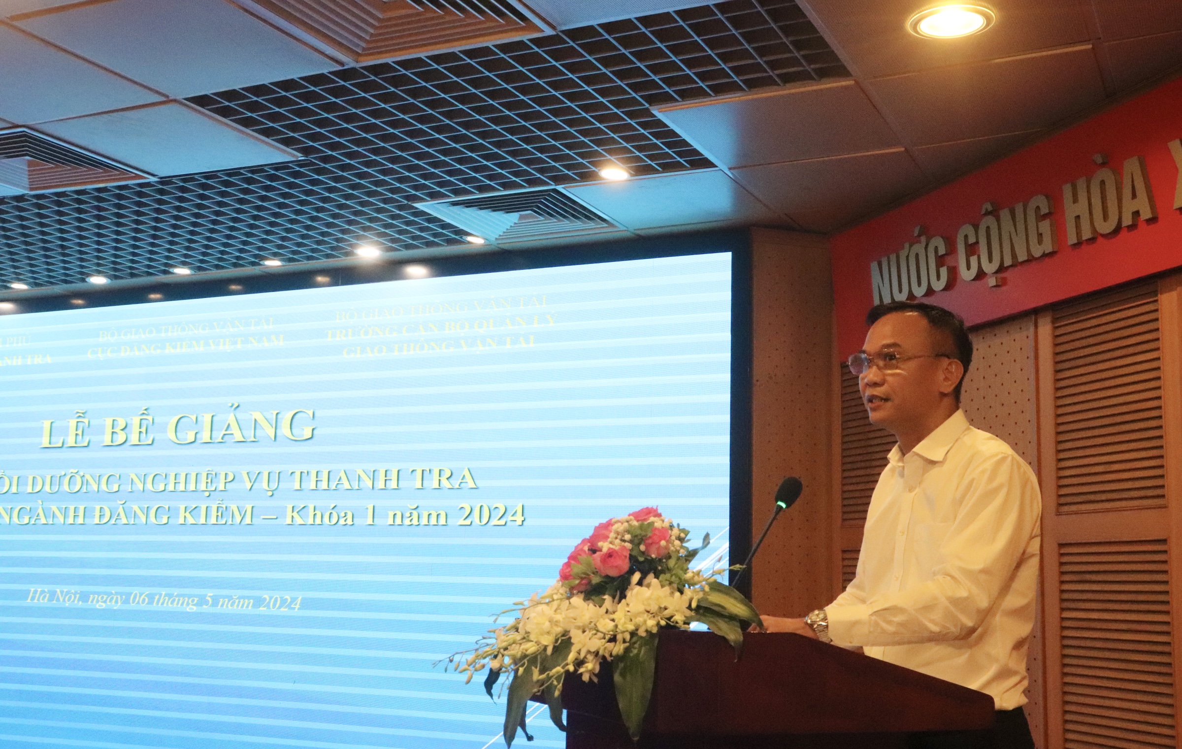 Lễ Bế giảng lớp bồi dưỡng nghiệp vụ thanh tra chuyên ngành đăng kiểm K01/2024