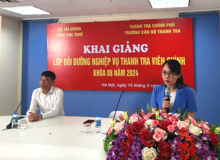 Gần 100 công chức ngành thuế tham gia Lớp Bồi dưỡng nghiệp vụ Thanh tra viên chính Khóa 08 năm 2024 tại Trường Cán bộ Thanh tra