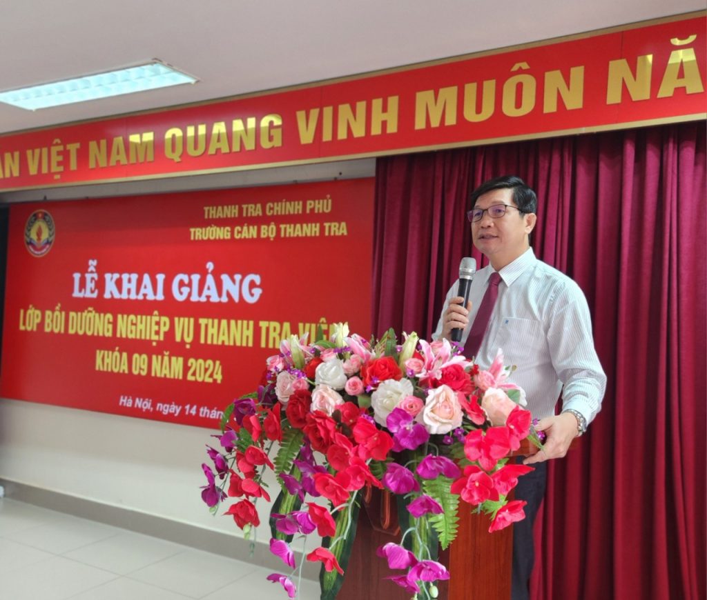 Khai giảng lớp Bồi dưỡng nghiệp vụ Thanh tra viên Khóa 09 năm 2024