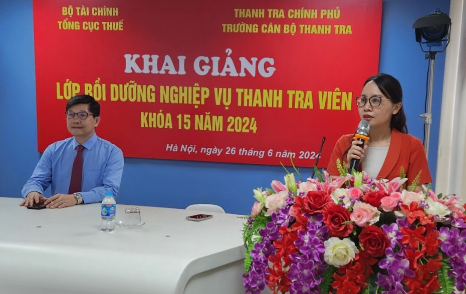 Khai giảng lớp Bồi dưỡng nghiệp vụ Thanh tra viên Khóa 15 năm 2024 theo hình thức học trực tuyến (Online)
