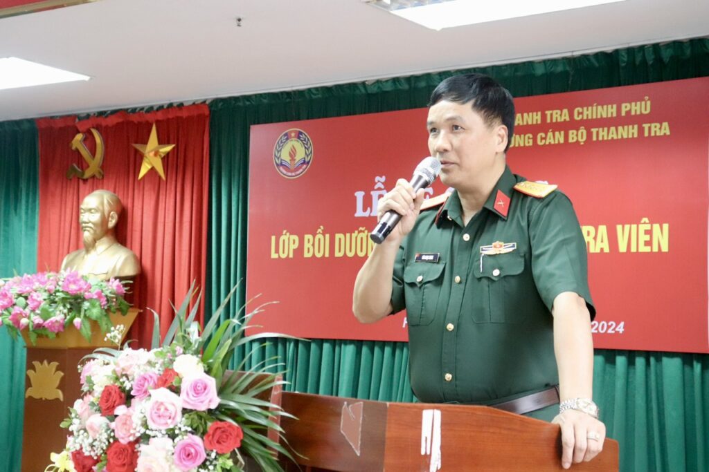 Lễ Bế giảng lớp bồi dưỡng nghiệp vụ thanh tra viên khóa 09 năm 2024