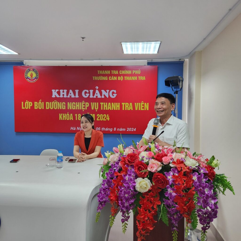 Khai giảng lớp Bồi dưỡng nghiệp vụ Thanh tra viên Khóa 18 năm 2024 theo hình thức học trực tuyến (Online)