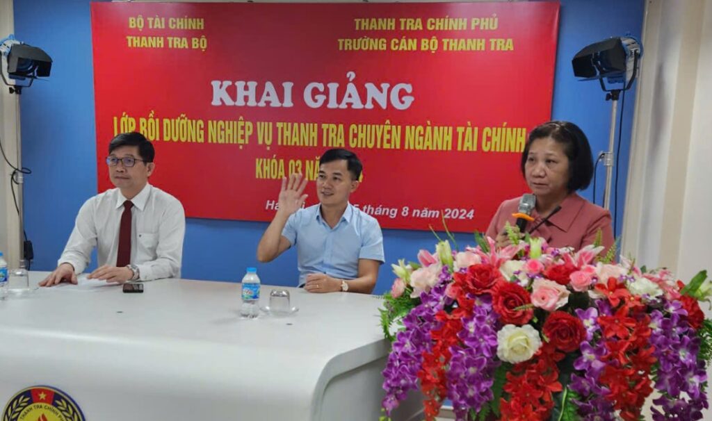 Khai giảng lớp Bồi dưỡng nghiệp vụ Thanh tra chuyên ngành tài chính – Khóa 03 năm 2024 theo hình thức học trực tuyến (Online)