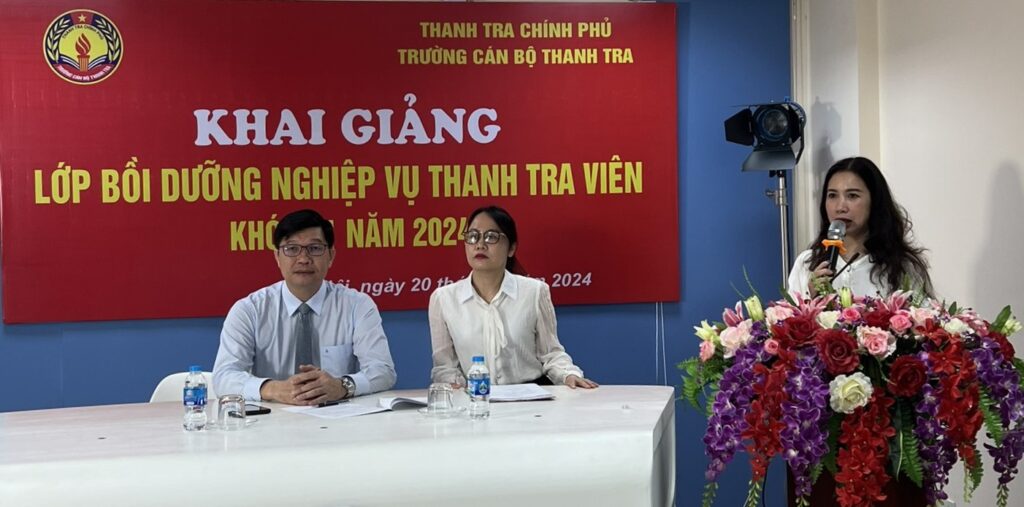 Khai giảng lớp Bồi dưỡng nghiệp vụ Thanh tra viên Khóa 21 năm 2024 theo hình thức học trực tuyến (Online)