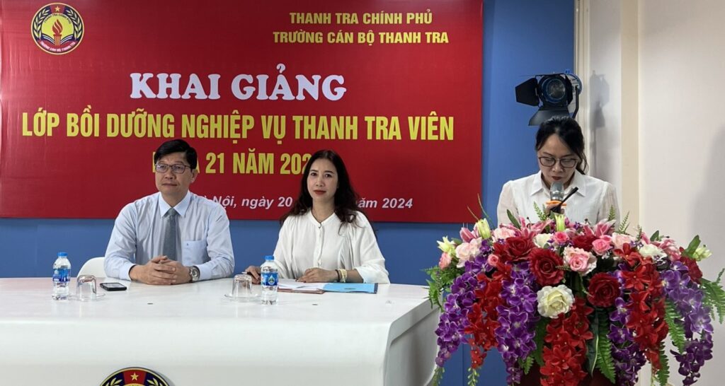 Khai giảng lớp Bồi dưỡng nghiệp vụ Thanh tra viên Khóa 21 năm 2024 theo hình thức học trực tuyến (Online)