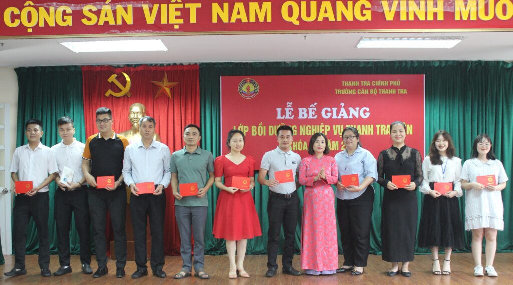 Trường Cán bộ Thanh tra tổ chức Lễ Bế giảng lớp Bồi dưỡng nghiệp vụ Thanh tra viên Khóa 14 năm 2024