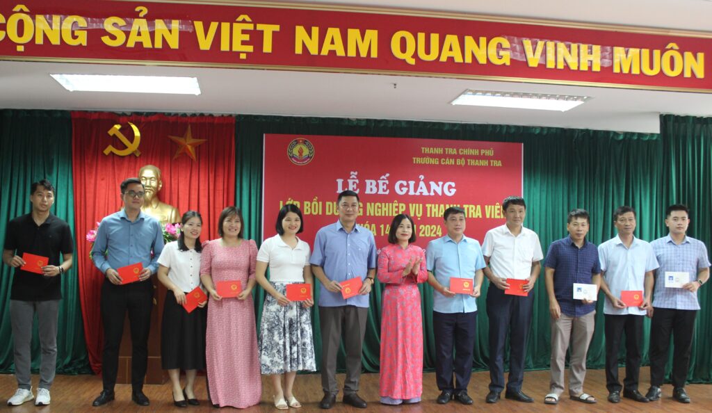 Trường Cán bộ Thanh tra tổ chức Lễ Bế giảng lớp Bồi dưỡng nghiệp vụ Thanh tra viên Khóa 14 năm 2024