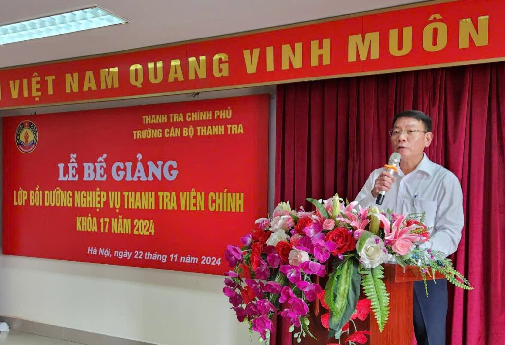 Bế giảng lớp Bồi dưỡng nghiệp vụ thanh tra viên chính Khóa 17 năm 2024