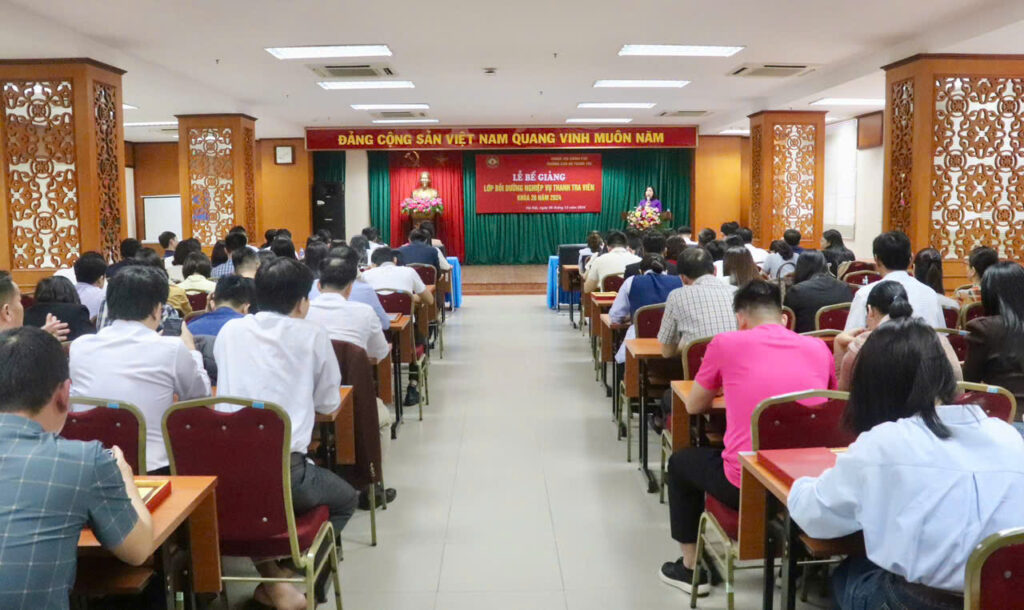 Trường Cán bộ Thanh tra tổ chức Lễ Bế giảng lớp Bồi dưỡng nghiệp vụ Thanh tra viên Khóa 26 năm 2024