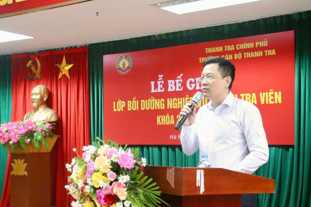 Trường Cán bộ Thanh tra tổ chức Lễ Bế giảng lớp Bồi dưỡng nghiệp vụ Thanh tra viên Khóa 26 năm 2024