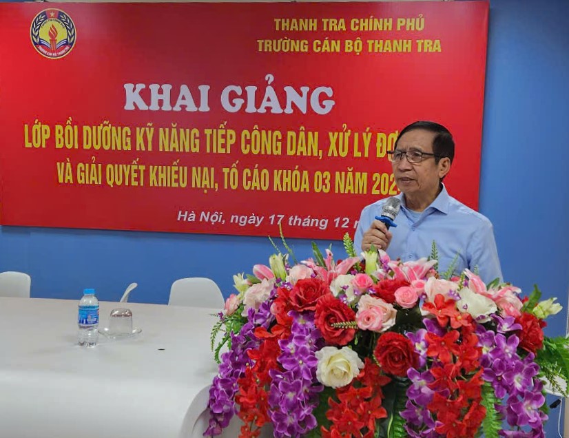 Khai giảng lớp Bồi dưỡng Kỹ năng tiếp công dân, xử lý đơn và giải quyết khiếu nại, tố cáo Khóa 03 năm 2024