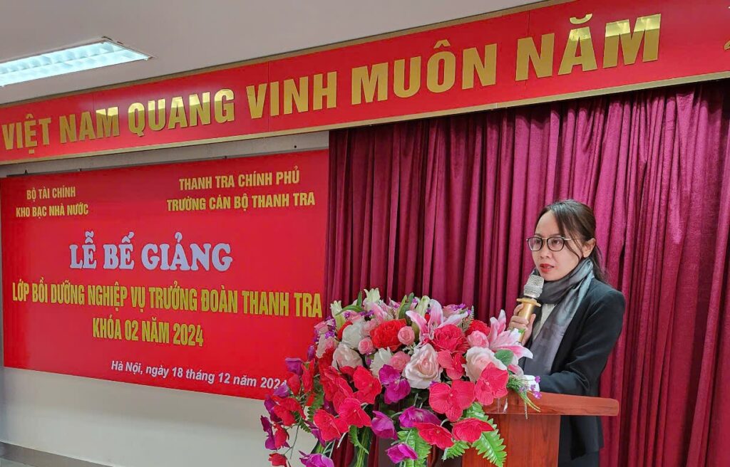 Trường Cán bộ Thanh tra tổ chức Lễ Bế giảng lớp Bồi dưỡng nghiệp vụ Trưởng đoàn Thanh tra Khóa 2 năm 2024