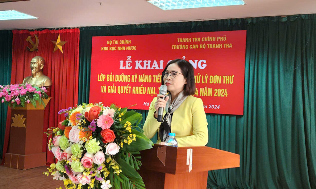 Khai giảng lớp Bồi dưỡng Kỹ năng tiếp công dân, xử lý đơn và giải quyết khiếu nại, tố cáo Khóa 04 năm 2024