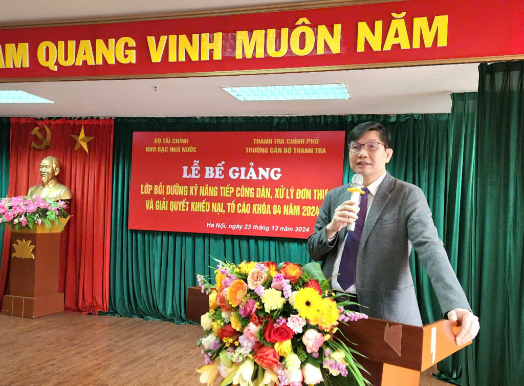 Trường Cán bộ Thanh tra tổ chức Lễ Bế giảng lớp Bồi dưỡng Kỹ năng tiếp công dân, xử lý đơn và giải quyết khiếu nại, tố cáo Khóa 04 năm 2024