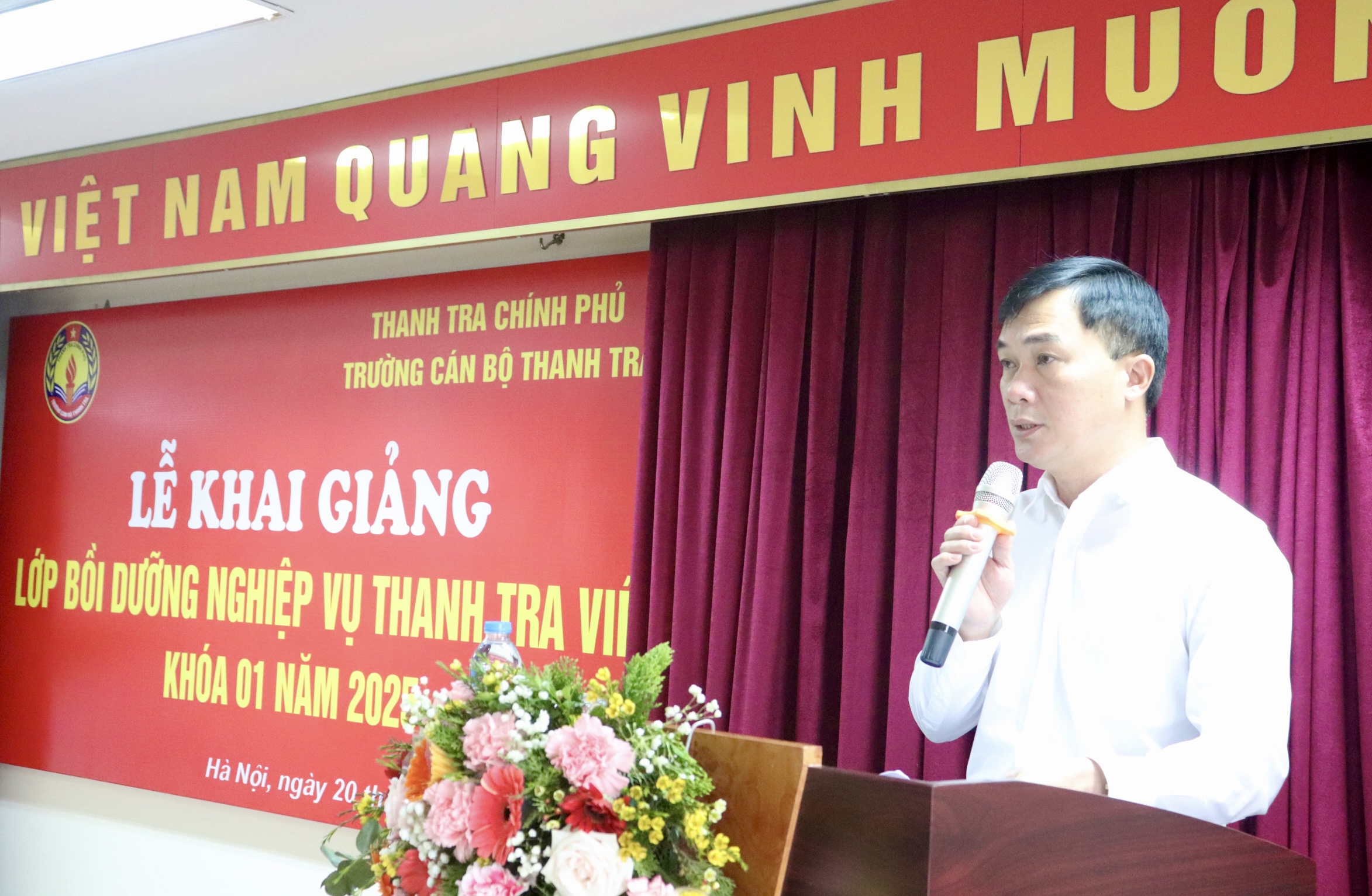 Khai giảng lớp Bồi dưỡng nghiệp vụ Thanh tra viên Khóa 01 năm 2025