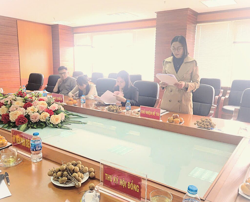 Thẩm định thuyết minh 02 đề tài khoa học cấp trường năm 2025