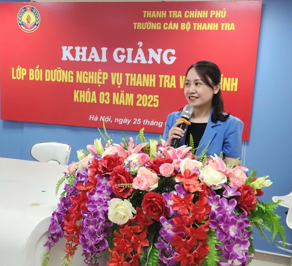 Khai giảng Lớp Bồi dưỡng nghiệp vụ Thanh tra viên chính Khóa 03 năm 2025 tại Trường Cán bộ Thanh tra (Hình thức học trực tuyến)