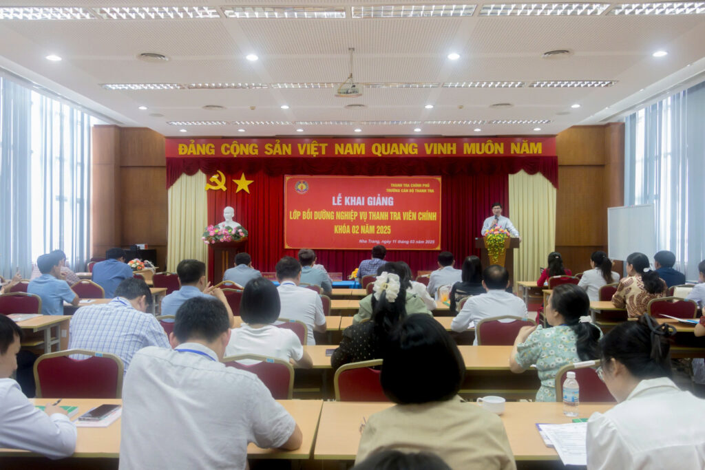 Khai giảng Lớp Bồi dưỡng nghiệp vụ Thanh tra viên chính Khóa 02 năm 2025 tại Trường Cán bộ Thanh tra   