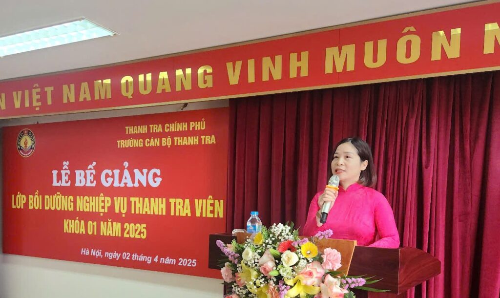 Bế giảng lớp Bồi dưỡng nghiệp vụ thanh tra viên Khóa 01 năm 2025
