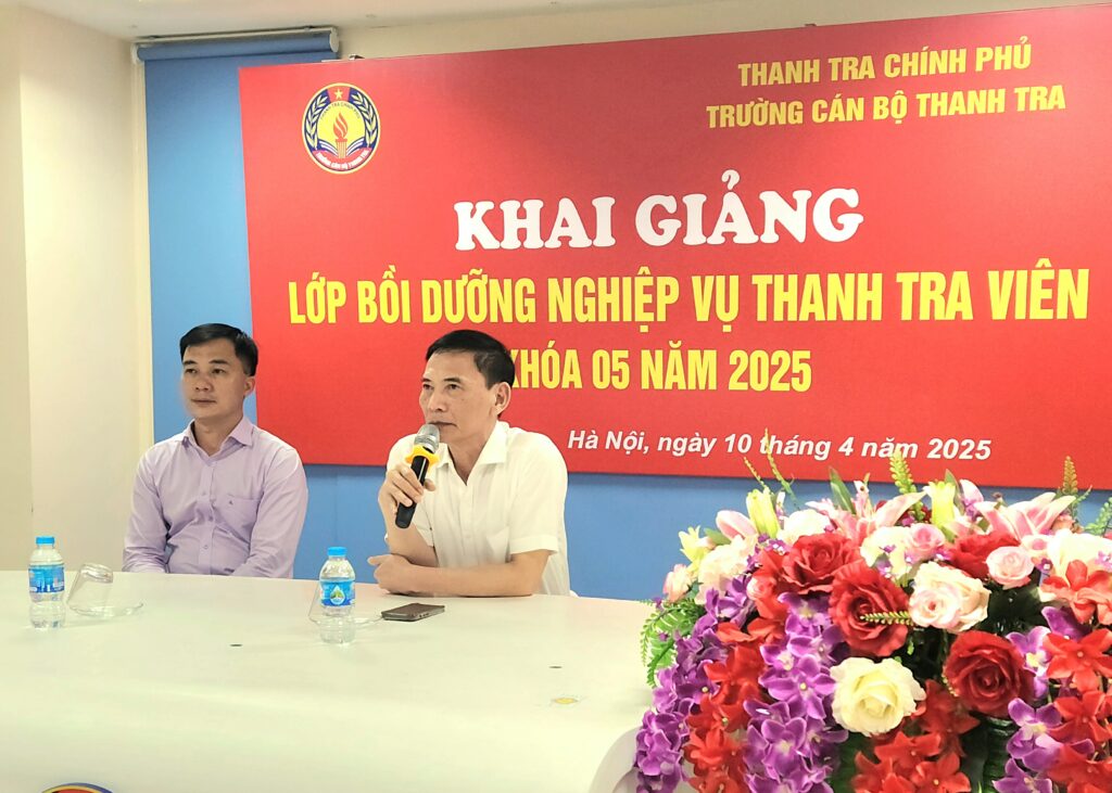 Khai giảng lớp Bồi dưỡng nghiệp vụ Thanh tra viên Khóa 05 năm 2025