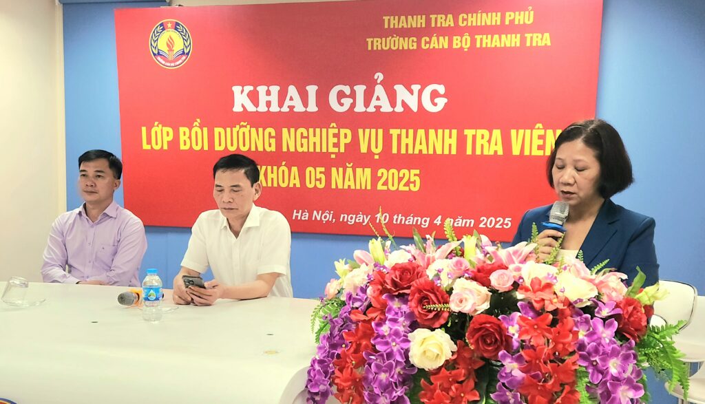 Khai giảng lớp Bồi dưỡng nghiệp vụ Thanh tra viên Khóa 05 năm 2025