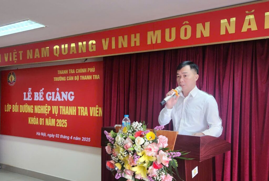 Bế giảng lớp Bồi dưỡng nghiệp vụ thanh tra viên Khóa 01 năm 2025