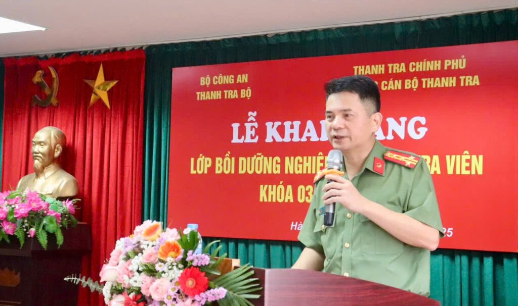 Khai giảng lớp Bồi dưỡng Nghiệp vụ Thanh tra viên khóa 03 năm 2025