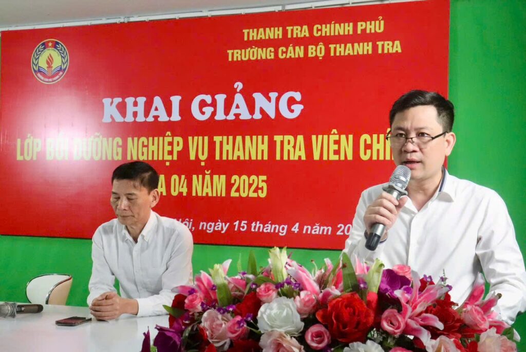 Khai giảng lớp Bồi dưỡng Nghiệp vụ Thanh tra viên chính Khóa 04 năm 2025