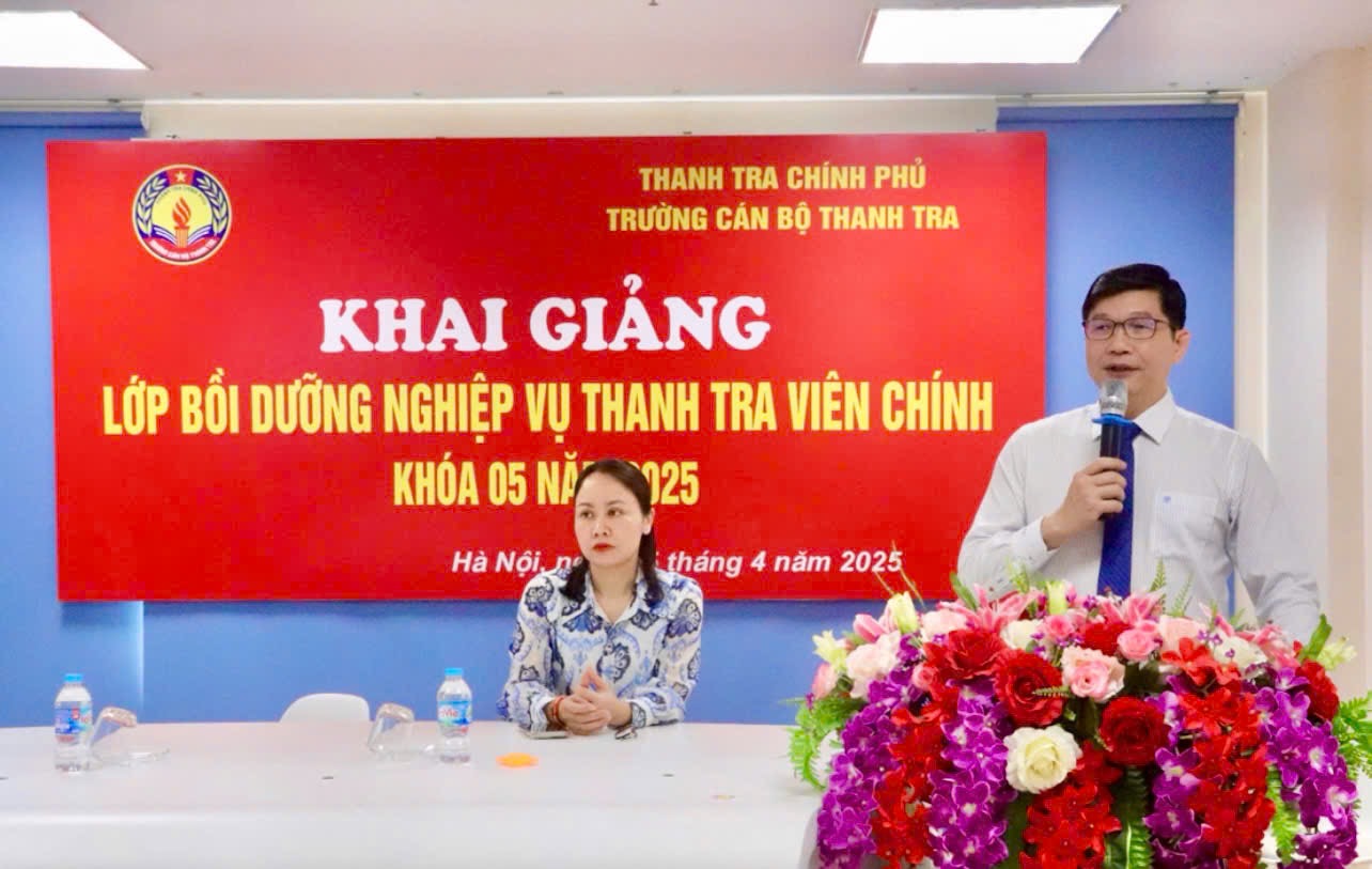 Khai giảng lớp Bồi dưỡng Nghiệp vụ Thanh tra viên chính Khóa 05 năm 2025