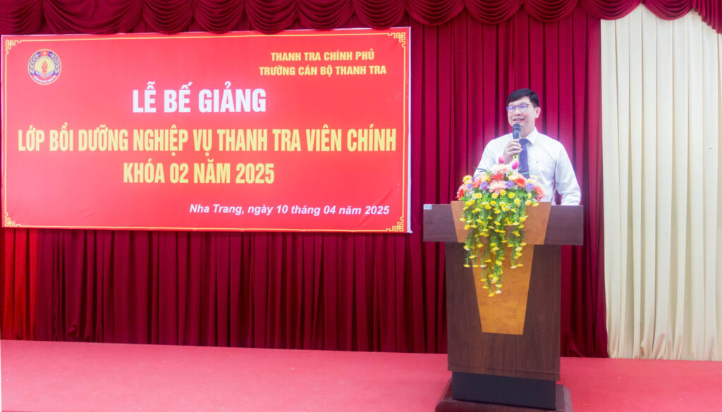Bế giảng lớp Bồi dưỡng nghiệp vụ thanh tra viên chính Khóa 02 năm 2025
