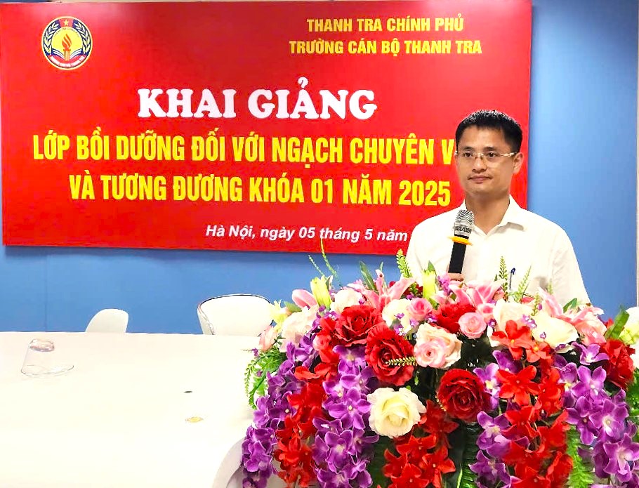 Khai giảng lớp Bồi dưỡng đối với ngạch chuyên viên và tương đương Khóa 01 năm 2025
