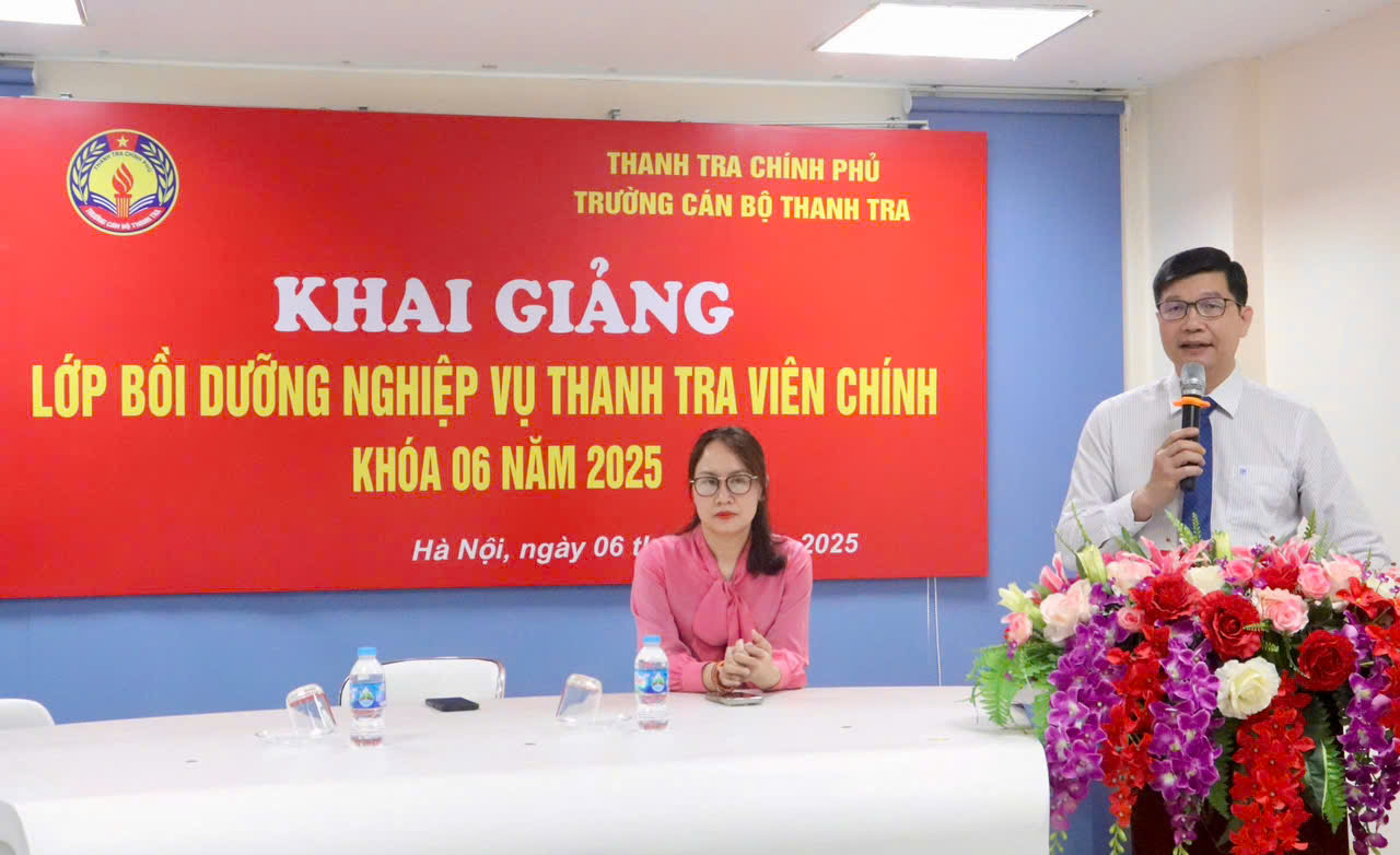 Khai giảng lớp Bồi dưỡng Nghiệp vụ Thanh tra viên chính Khóa 06 năm 2025