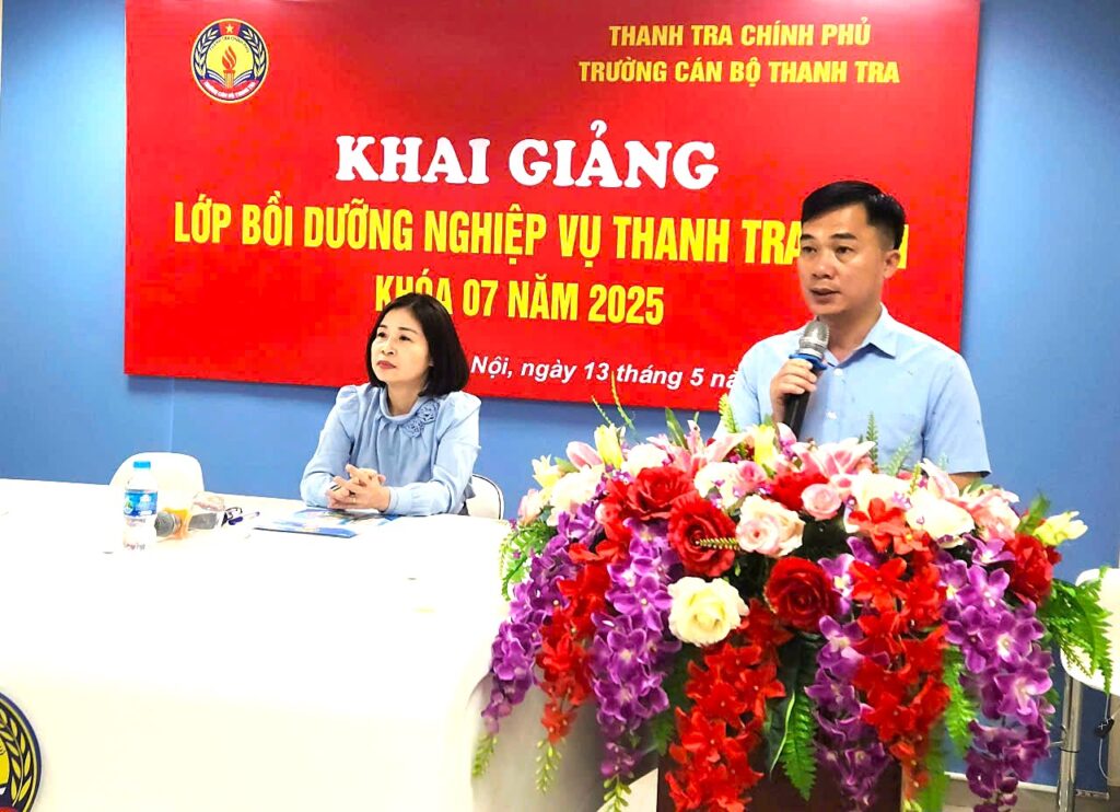 Khai giảng lớp Bồi dưỡng nghiệp vụ Thanh tra viên Khóa 07 năm 2025