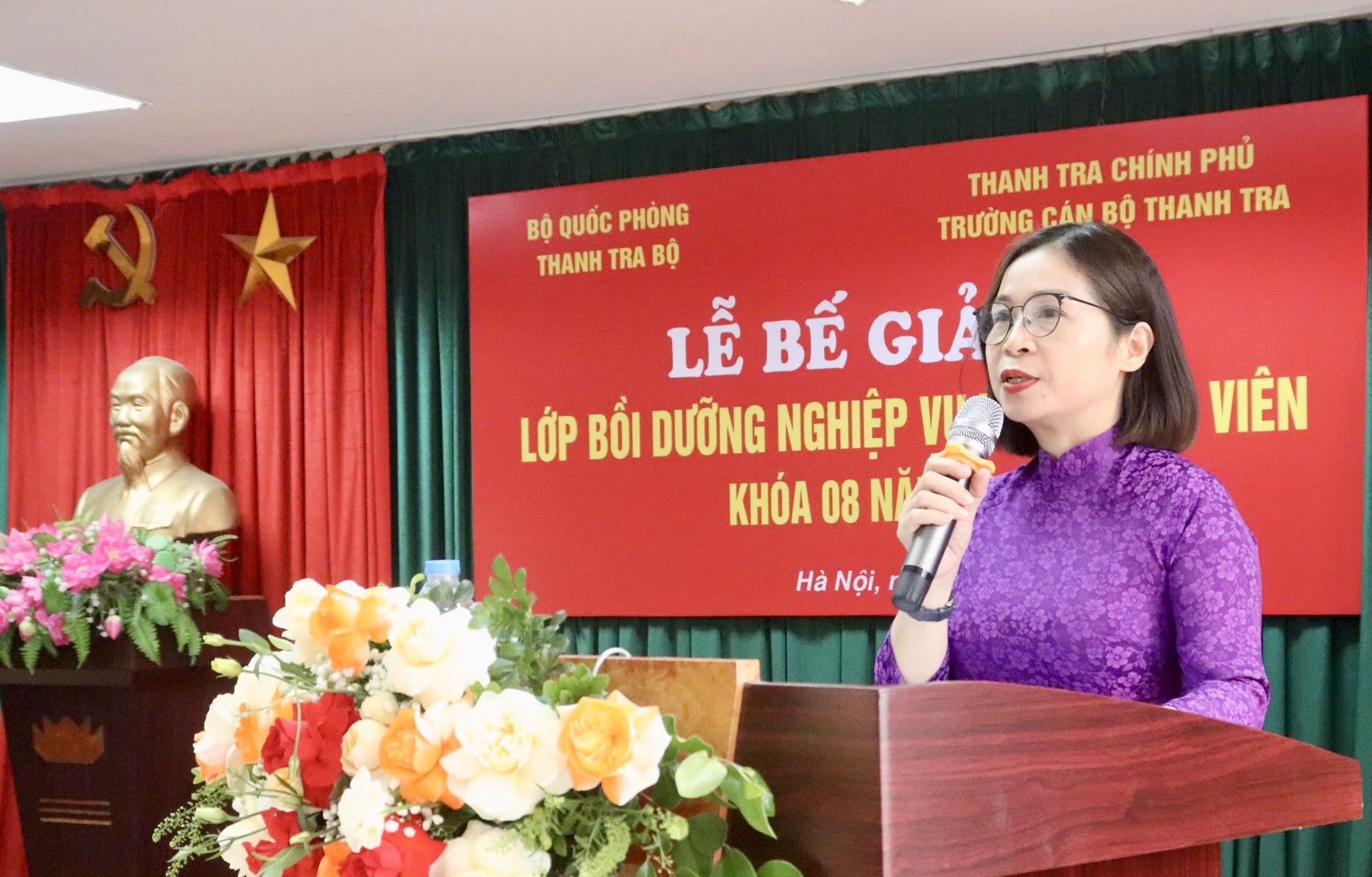 Bế giảng lớp bồi dưỡng nghiệp vụ thanh tra viên khóa 08 năm 2025