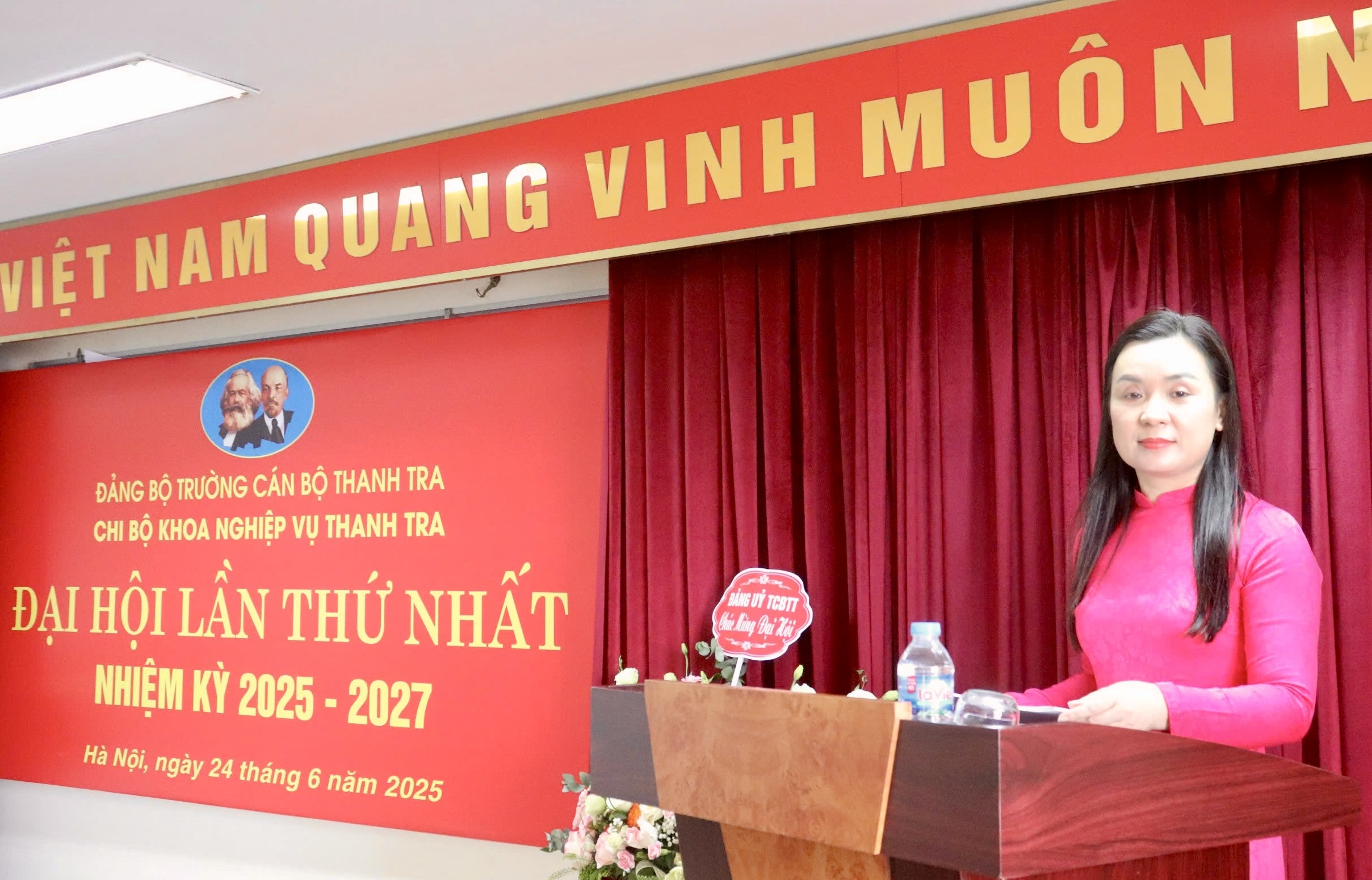 Đại hội Chi bộ Khoa Nghiệp vụ Thanh tra lần thứ Nhất, nhiệm kỳ 2025 – 2027