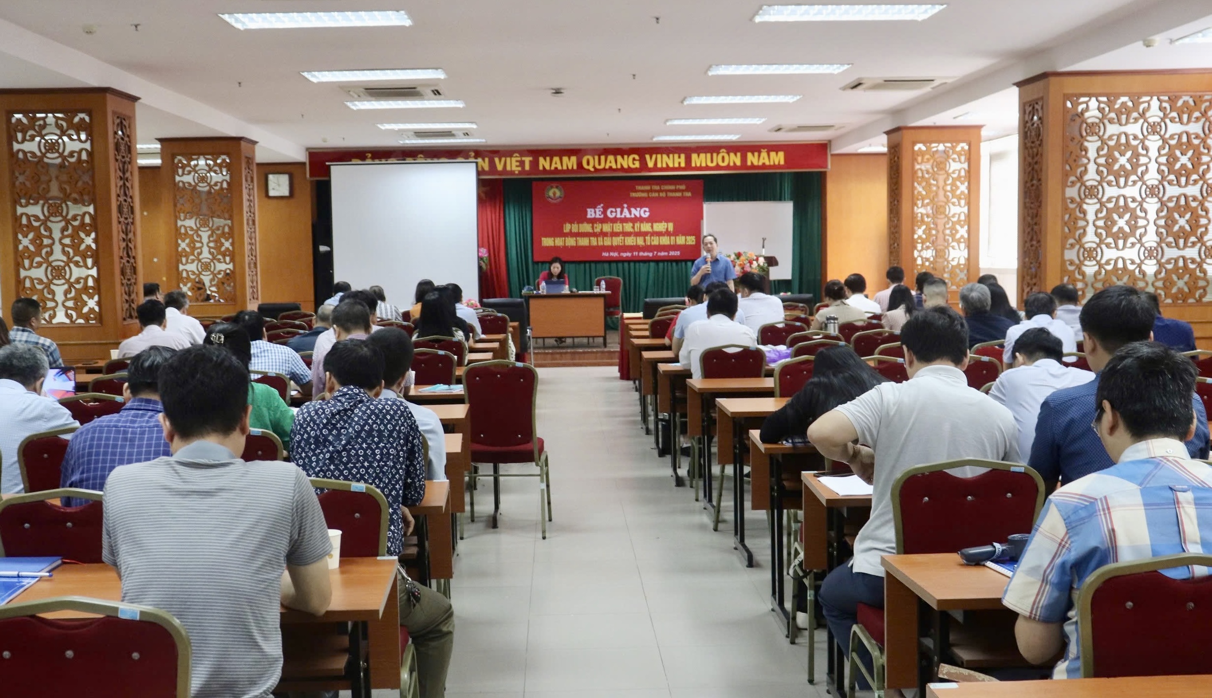 Lễ Bế giảng lớp Bồi dưỡng, cập nhật kiến thức, kỹ năng, nghiệp vụ trong hoạt động thanh tra và giải quyết khiếu nại, tố cáo K01/2025