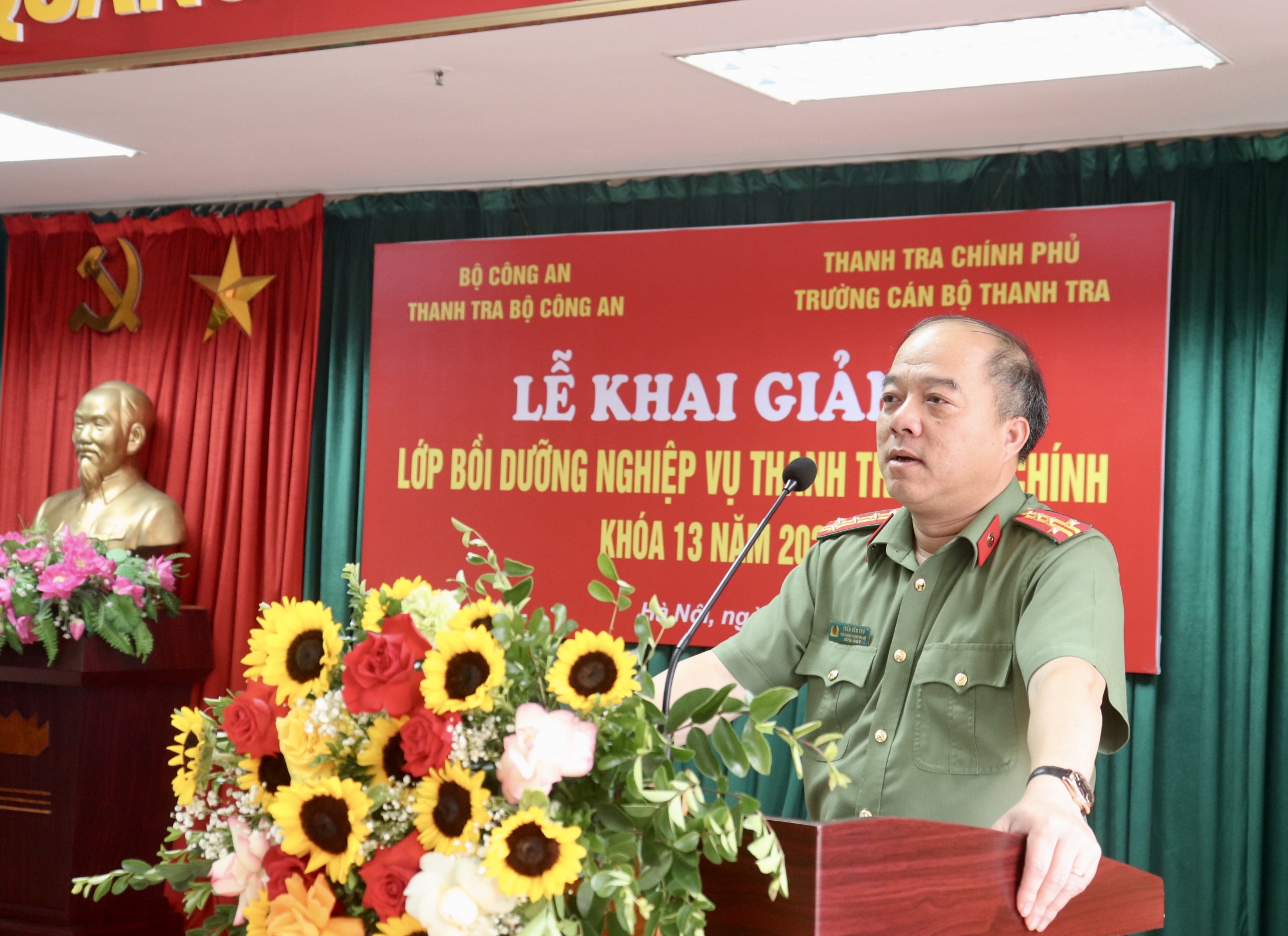 Khai giảng lớp bồi dưỡng, nghiệp vụ Thanh tra viên chính cho lực lượng Thanh tra Bộ Công an trên toàn quốc