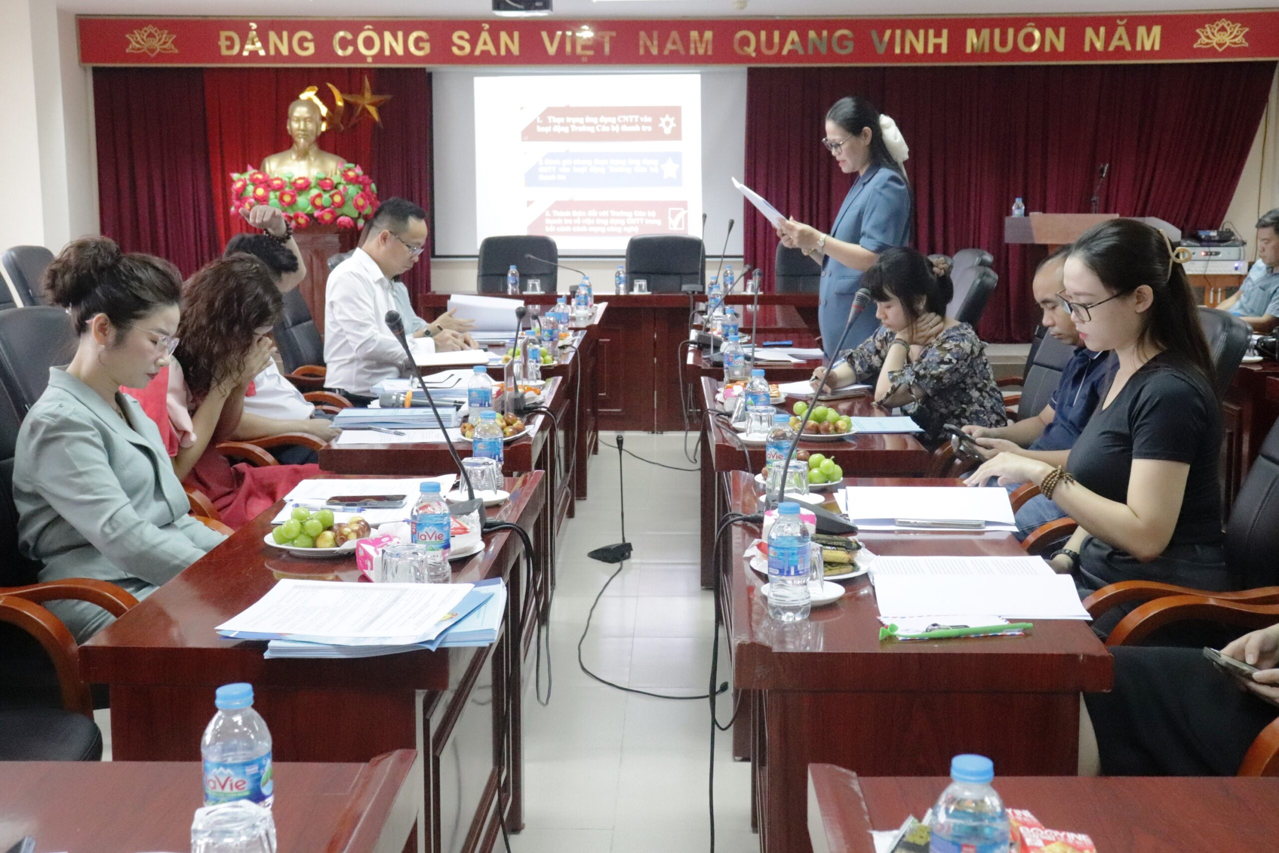 Hội nghị nghiệm thu đề tài khoa học cấp trường: “Tăng cường ứng dụng công nghệ thông tin vào hoạt động của Trường Cán bộ thanh tra”