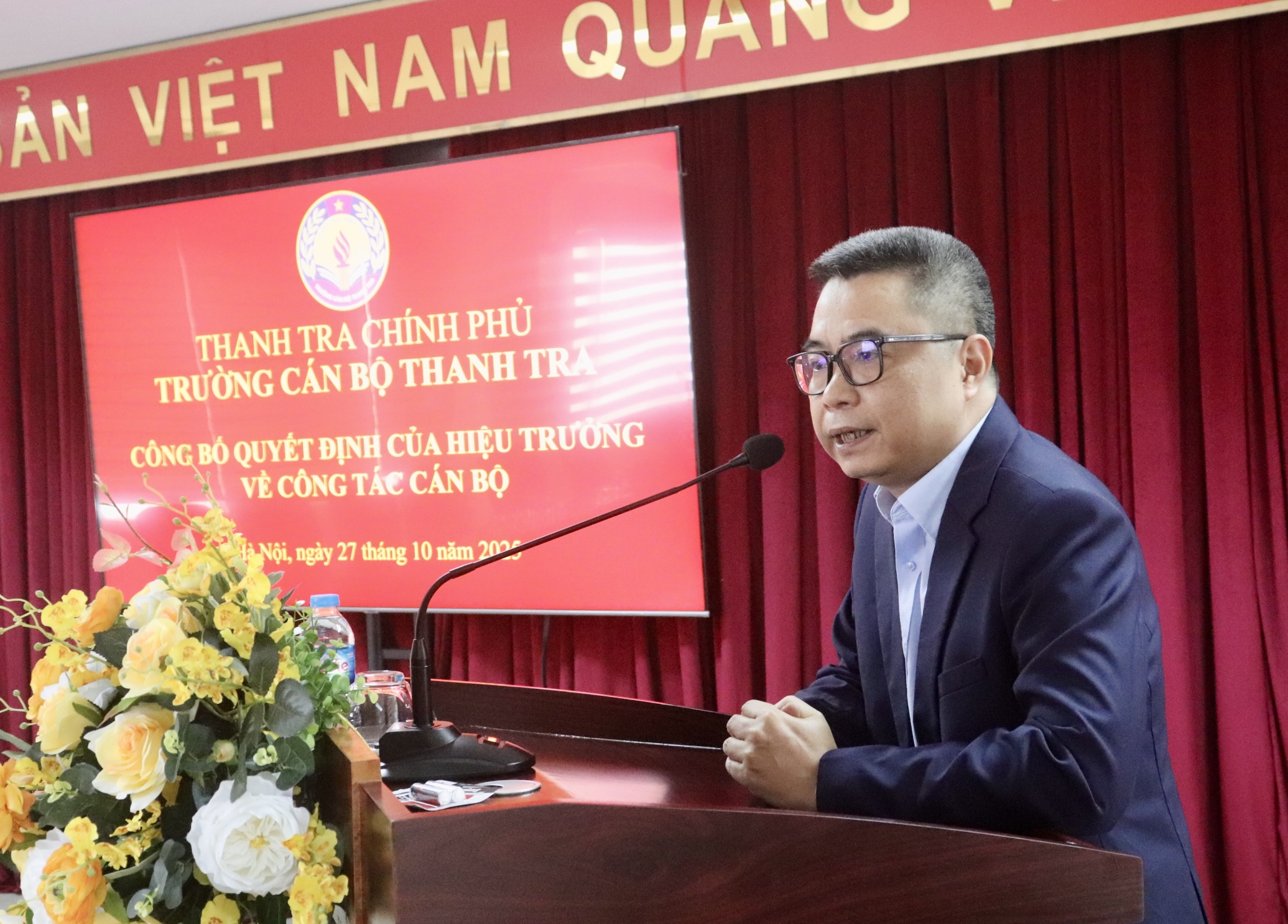 Trường Cán bộ thanh tra tổ chức Lễ công bố và trao quyết định giao quyền phụ trách, bổ nhiệm viên chức quản lý