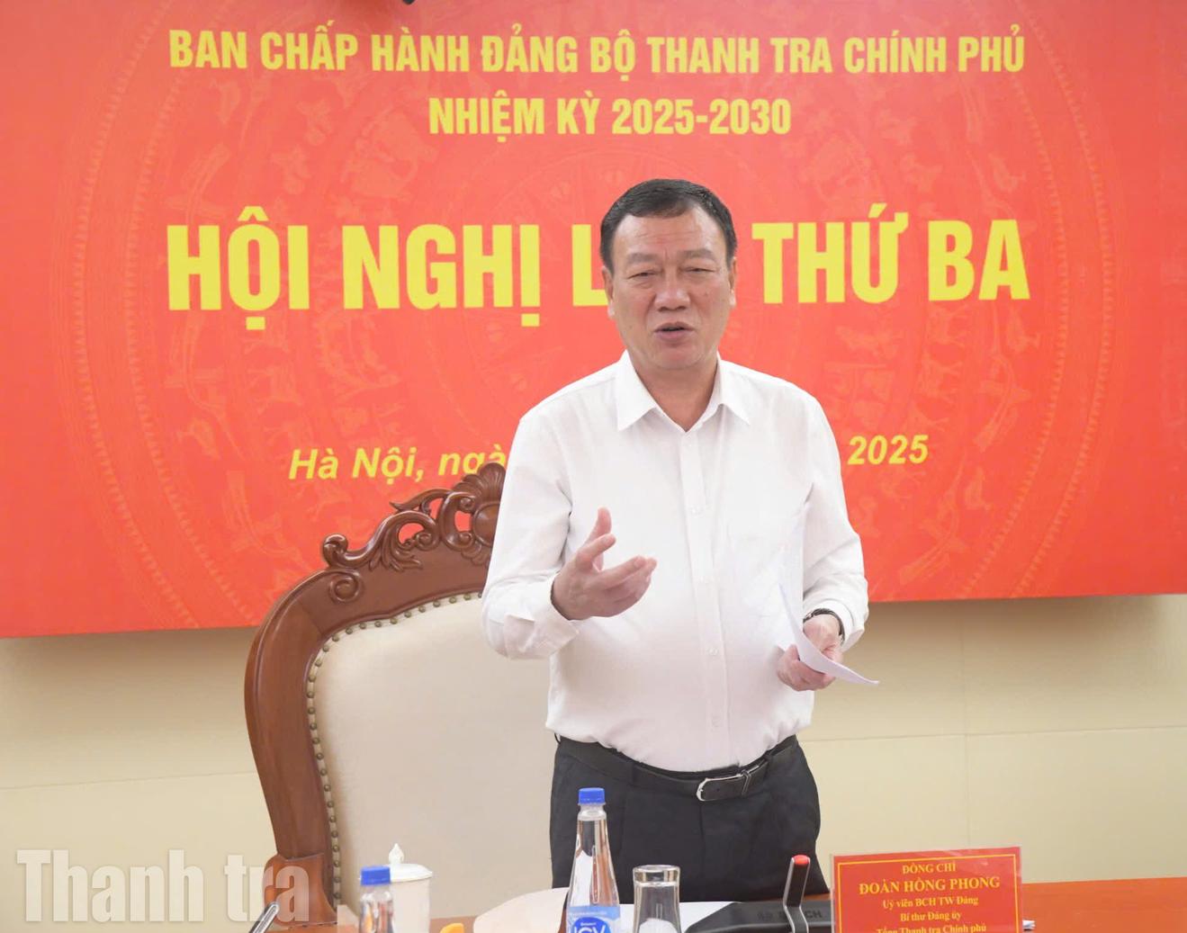 Bí thư Đảng uỷ Thanh tra Chính phủ: Siết chặt kỷ cương, kỷ luật trong thực thi công vụ