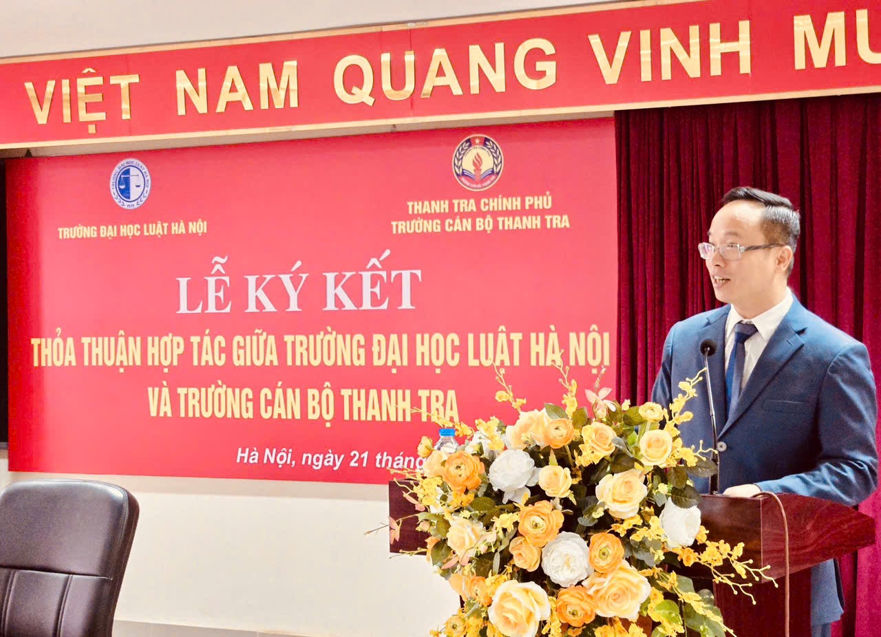 Trường Cán bộ Thanh tra và Trường Đại học Luật Hà Nội : Hợp tác toàn diện, lâu dài, hiệu quả và cùng phát triển