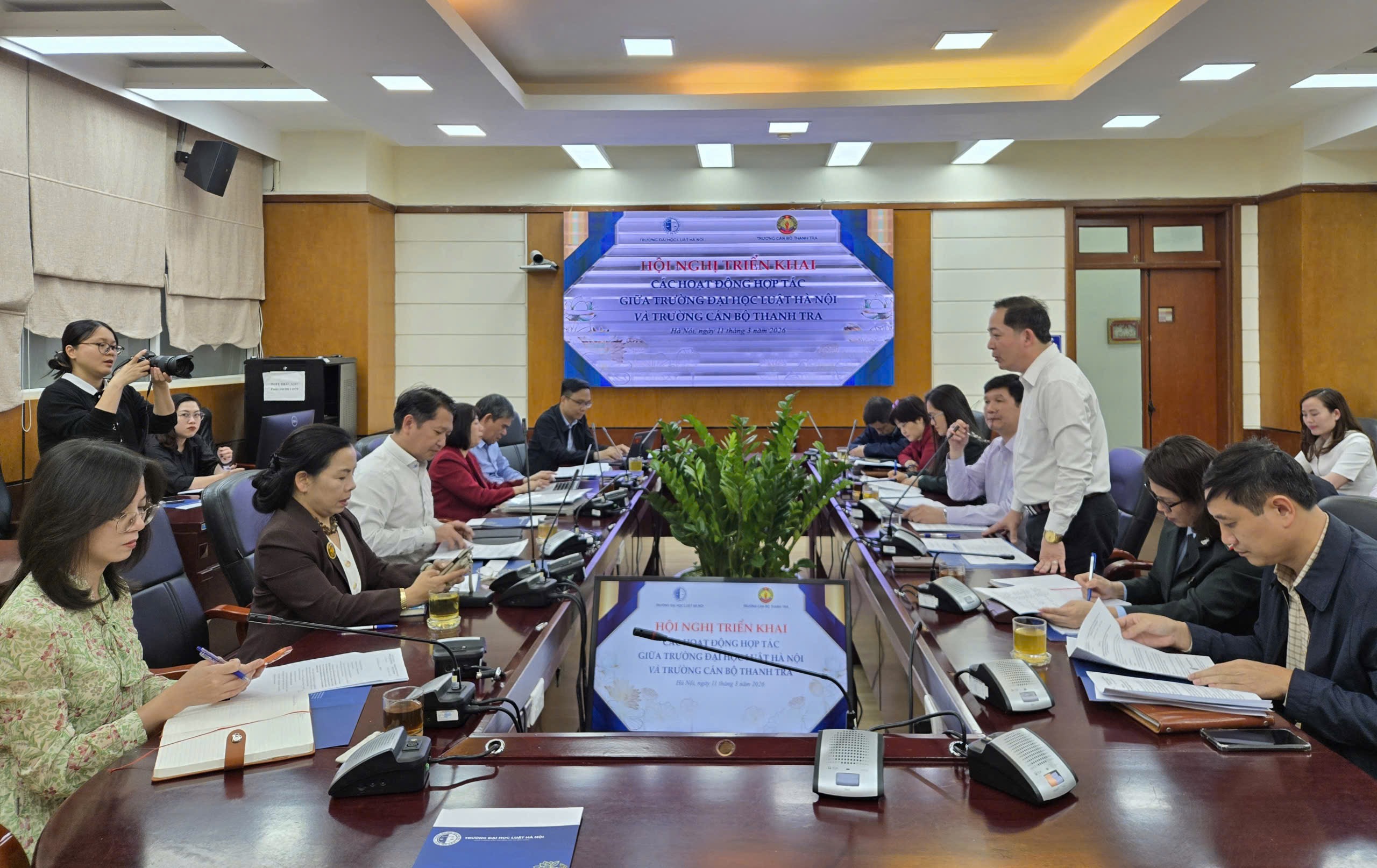 Trường Cán bộ thanh tra – Trường Đại học Luật Hà Nội dần cụ thể hóa các nội dung  hợp tác